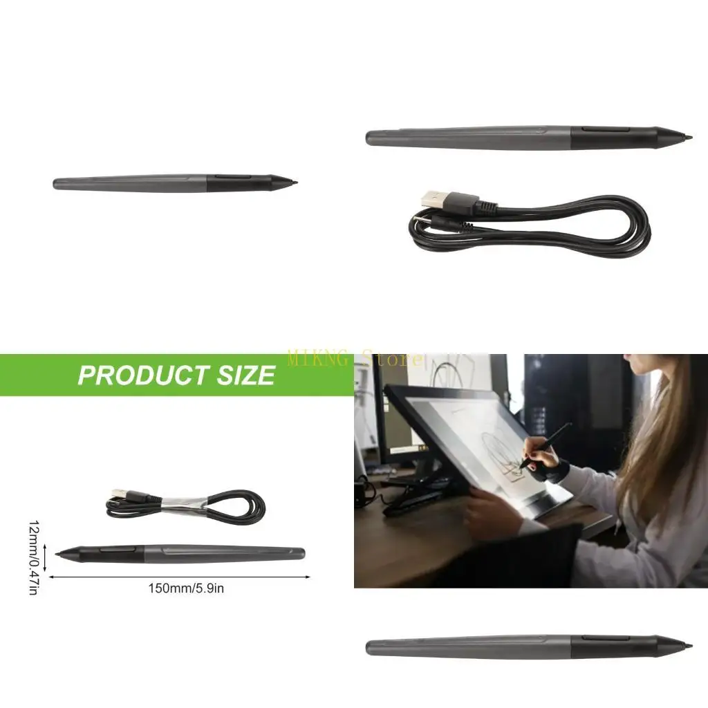 

Styluses Pen With 8192 Pressure Sensitivity And Ergonomic Grips for PF150 Digital Art Creation best sale