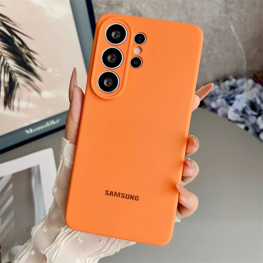 Liquid Silicone Phone Case for Samsung S26 Ultra S26Plus S26Ultra S24FE S25 S23 S22 Plus Ultra Coque With Camera Lens Full Cover