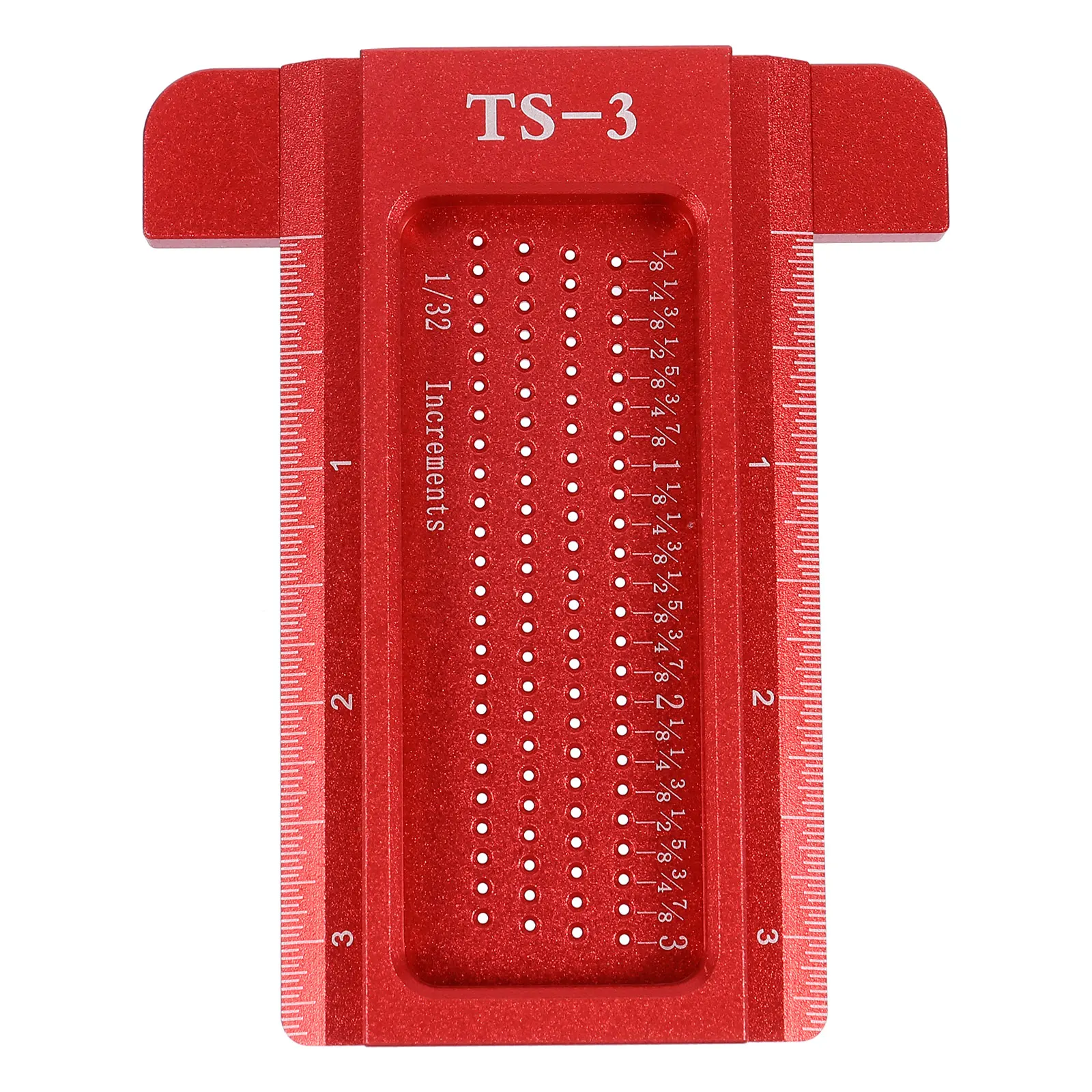 

Woodworking Scriber Ruler Tool For Carpenter Engineer Student Red Durable Small Light Easy Carry Store Home Office Use