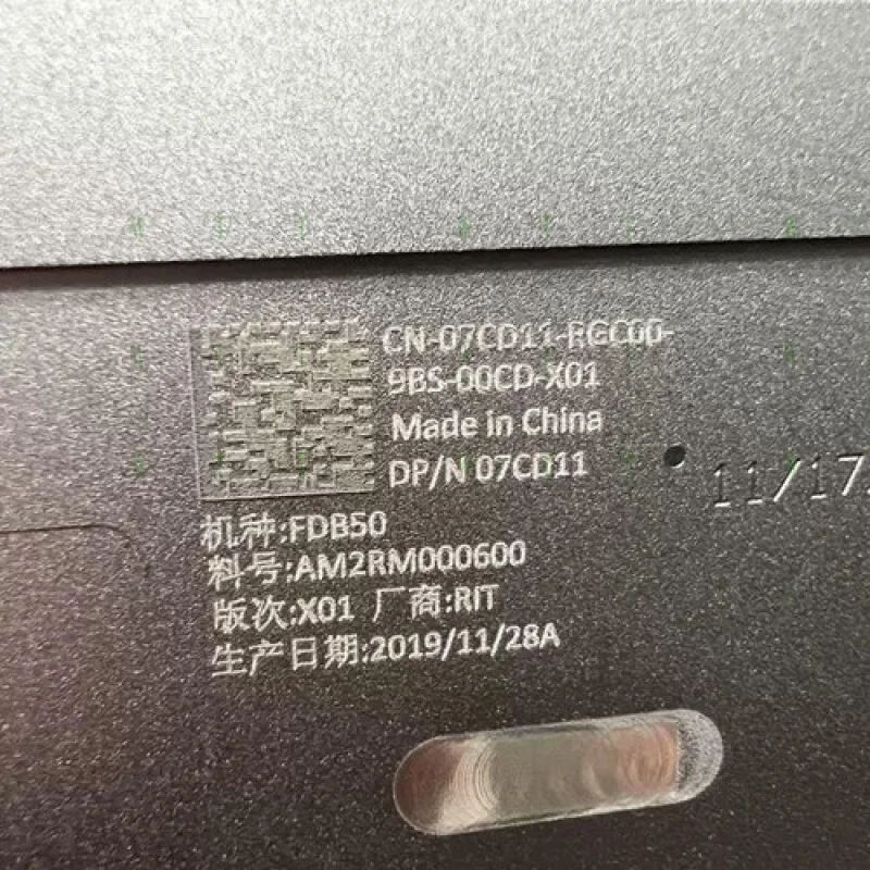 BB  New for Dell Latitude 9510 2-in-1 LCD Back Cover Rear Top Case 07CD11