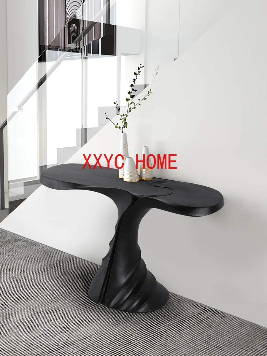 Household Solid Wood Console Tables Light Luxury Console Wall Decoration Narrow Table