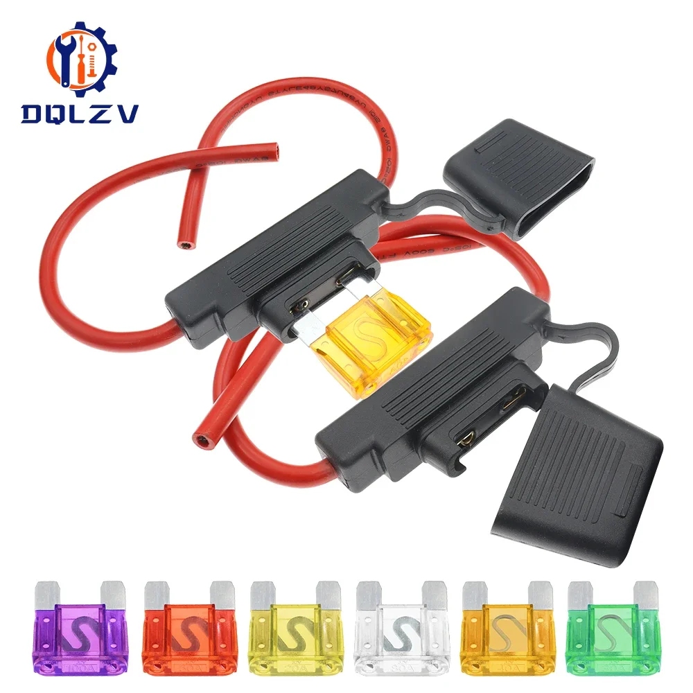 1 SZTUK 8 10 AWG 8AWG 10AWG Uchwyt bezpiecznika samochodowego Maxi Wodoodporny Wodoodporny Samochodowy Z Pokrywą Inline Auto z maxfuse 60A