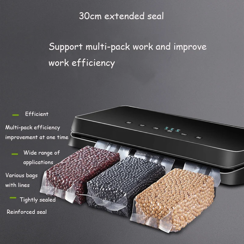 Electric Vacuum Packaging Machine Household Vacuum Sealer Small Plastic Food Preservation Seaking Machine