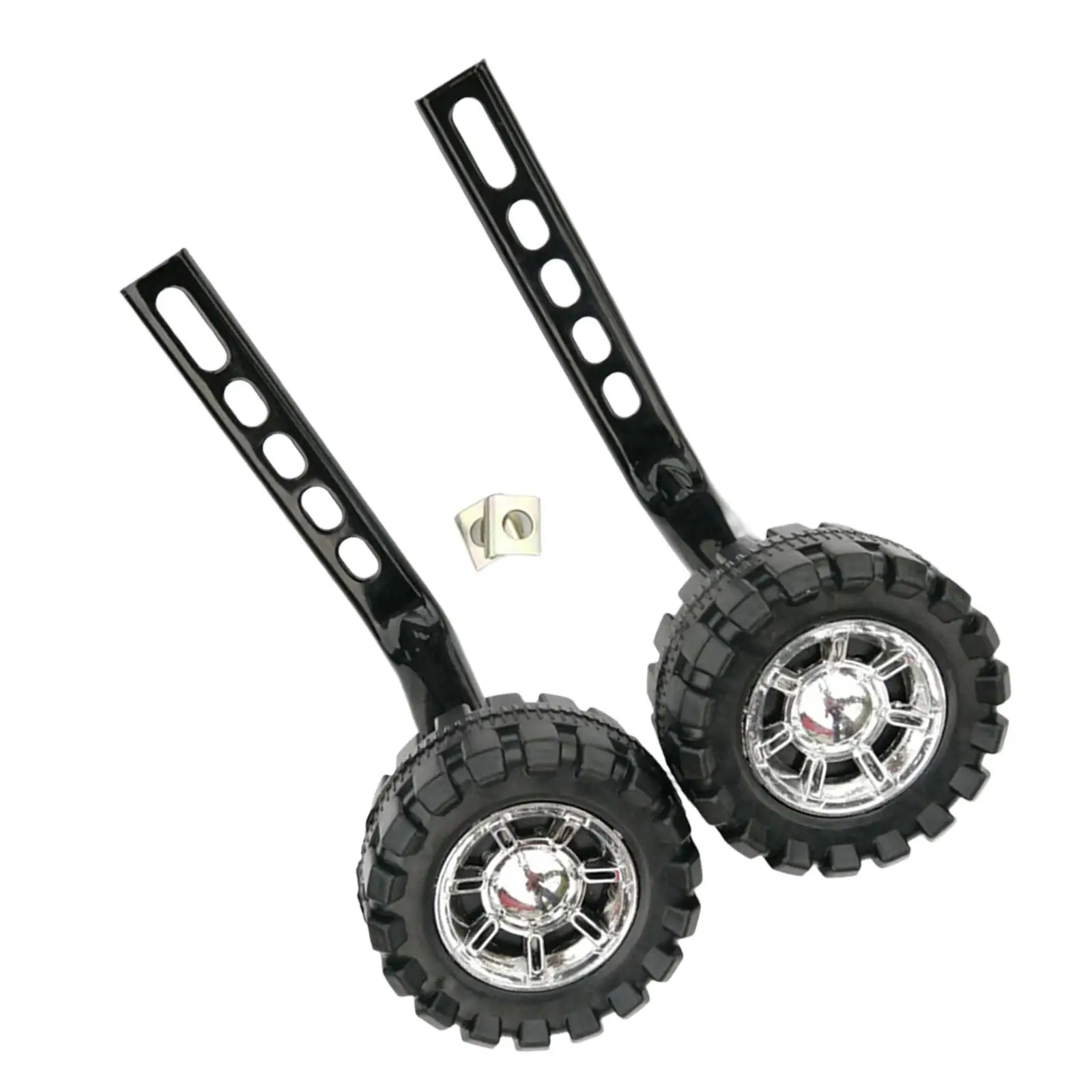 Metal Kids Bike Training Wheels Safety Stabilizers Bicycle Rear Wheel Protection Kit for Children Learning to Ride