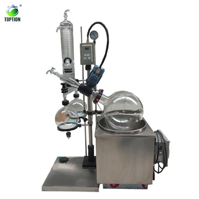 large capacity 100 liter rotavapor industrial falling film rotary evaporator to evaporate ethanol from crude oil