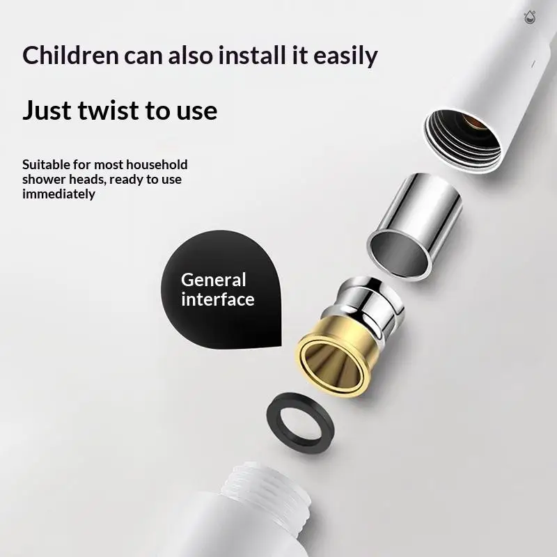 PVC Silicon Shower Hose Flexible Super Durable Suitable For Hot And Cold Water Use And Corrosion-Resistant Steel Cap Connector - view 2