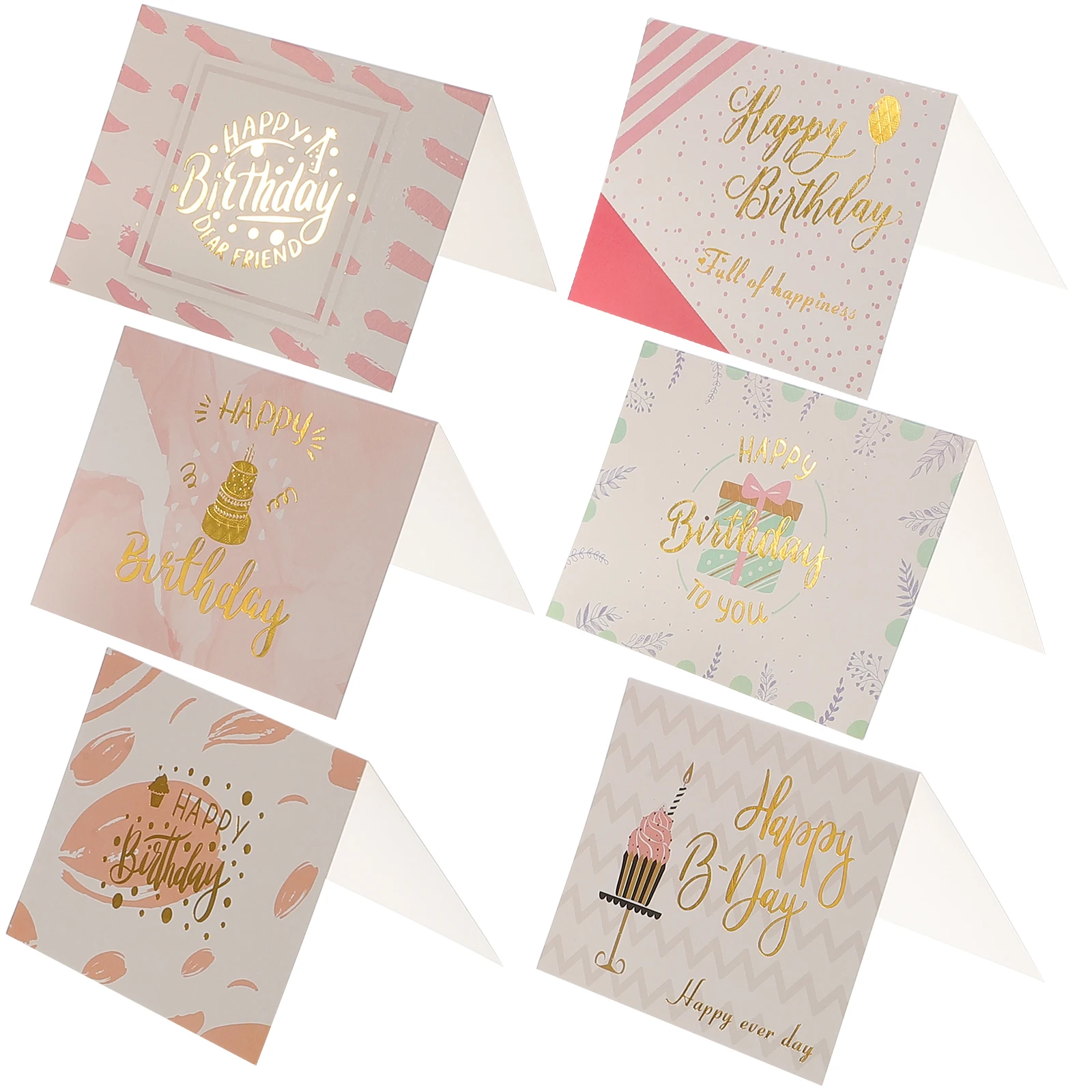 

60Pcs Birthday Greeting Cards and Practical for All Ages Ideal for Writing Best Wishes and Blessings Birthday Cards