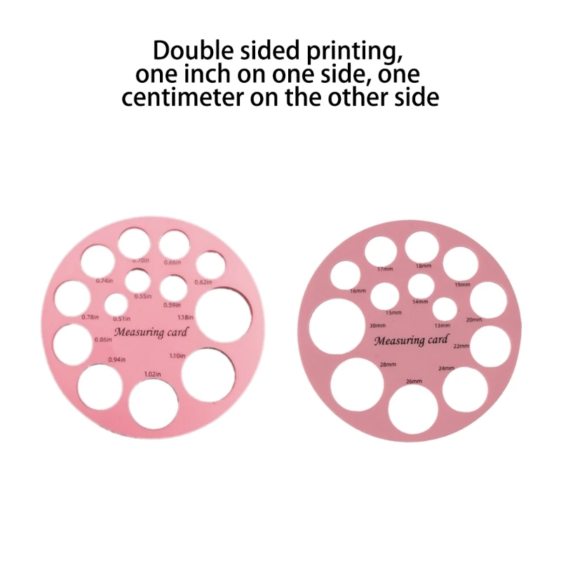 실리콘 젖꼭지 측정 카드 유축기 플랜지 원형 눈금자 사이징 도구, 효율적인 모유 수유 공급 액세서리