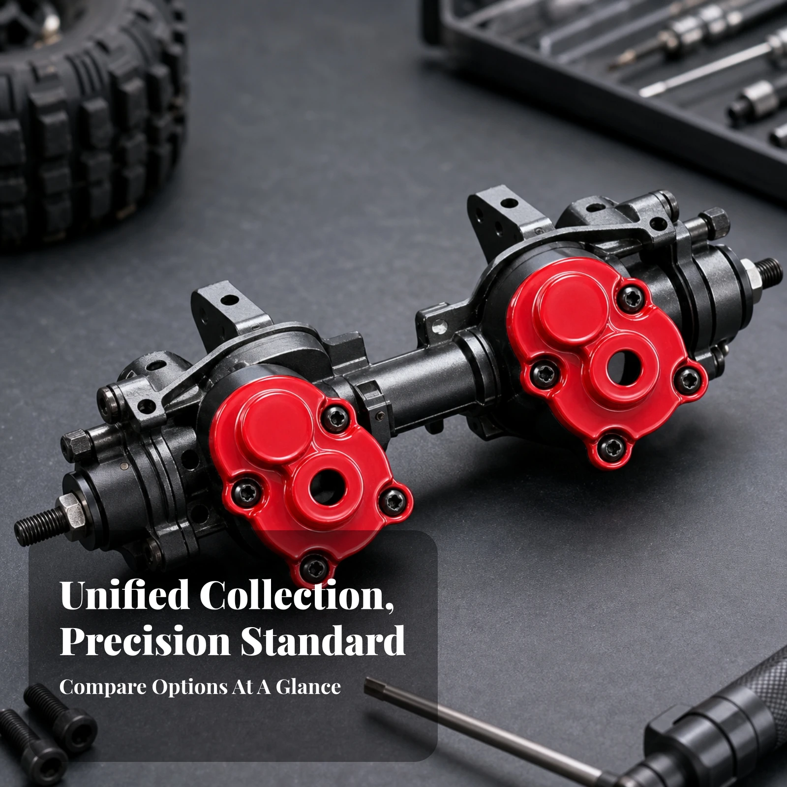 2 Pieces RC Axle Gear Cover Upgrade Axle Bridge Cover Hardware Compatible