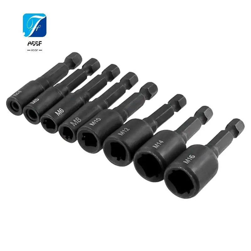 a55f-8個入りタップダイソケットアダプター1-4インチ六角軸マシンネジメトリックプラグねじ切り工具（m4、m5、m6、m8、m10、m14、m16用）