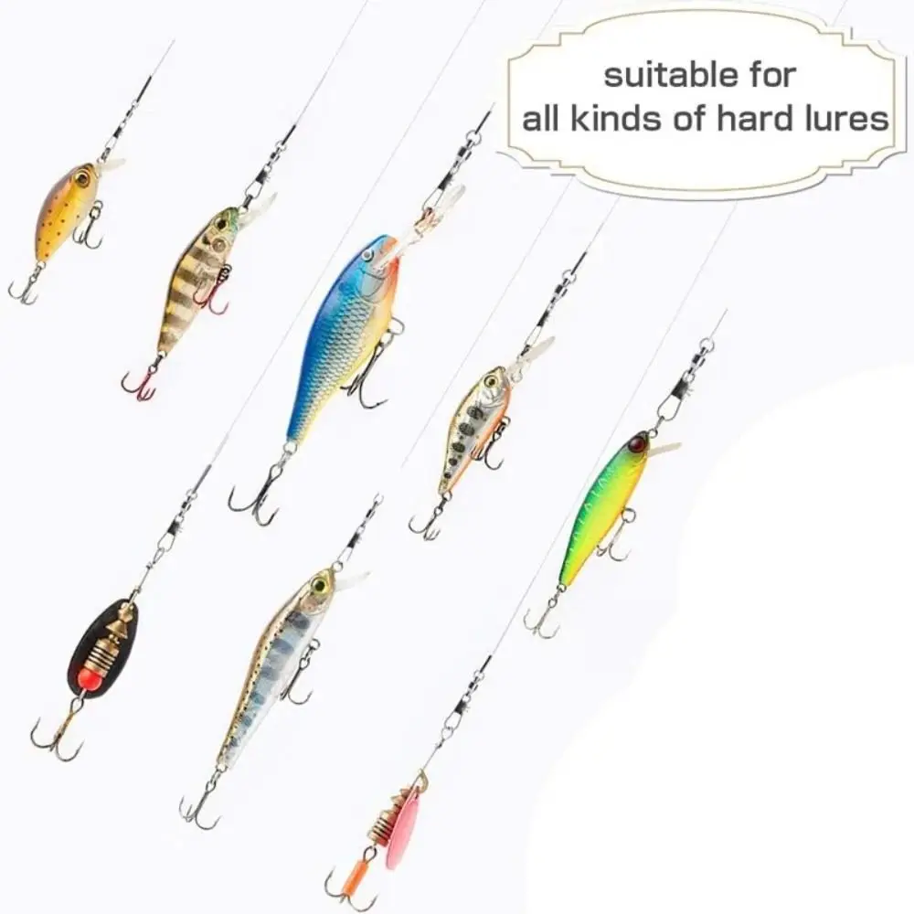 100Pcs/Set Stainless Steel Fishing Connector Swivels Carp Lure Accessories Snap Swivel Figure Eight Ring For Fishhook