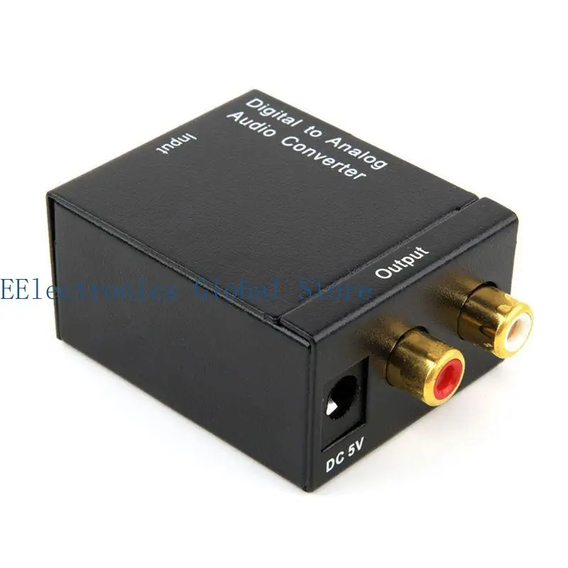 462B محول الصوت الرقمي إلى التناظري 3.5 مم RCA إلى SPDIF محول الكابل المحوري البصري فك التشفير