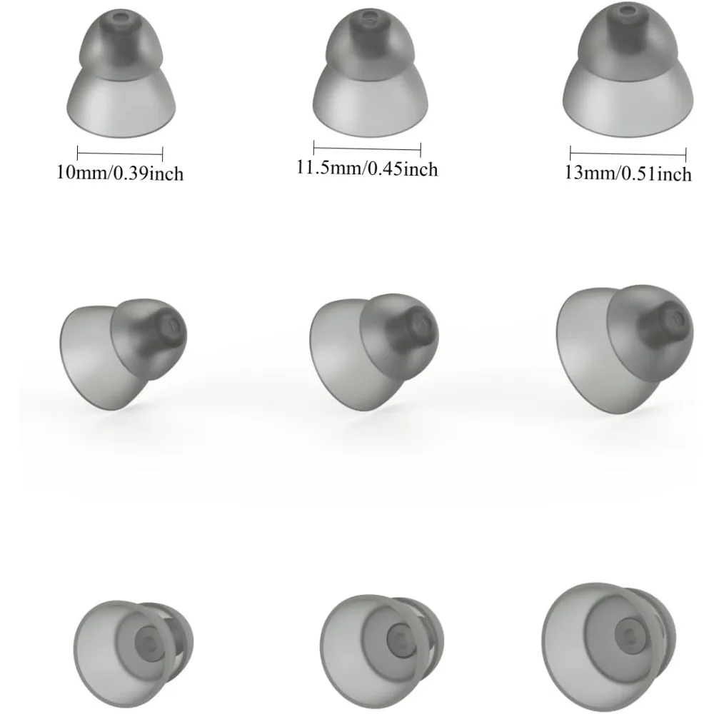 20pcs Hearing Aid Domes with 1PC Brush - Double Layer Closed Type Power Dome for Resound Sure Fit RIC and Open Fit BTE Amplifier