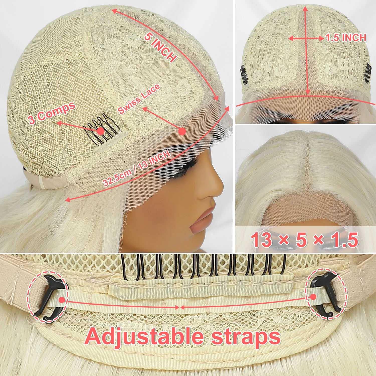 Latisha Lace Front Wig 24Inch Synthetic 13X5X1 Women Wig With HD Lace Hight Temperature Fiber Lace Front Wigs For African Female