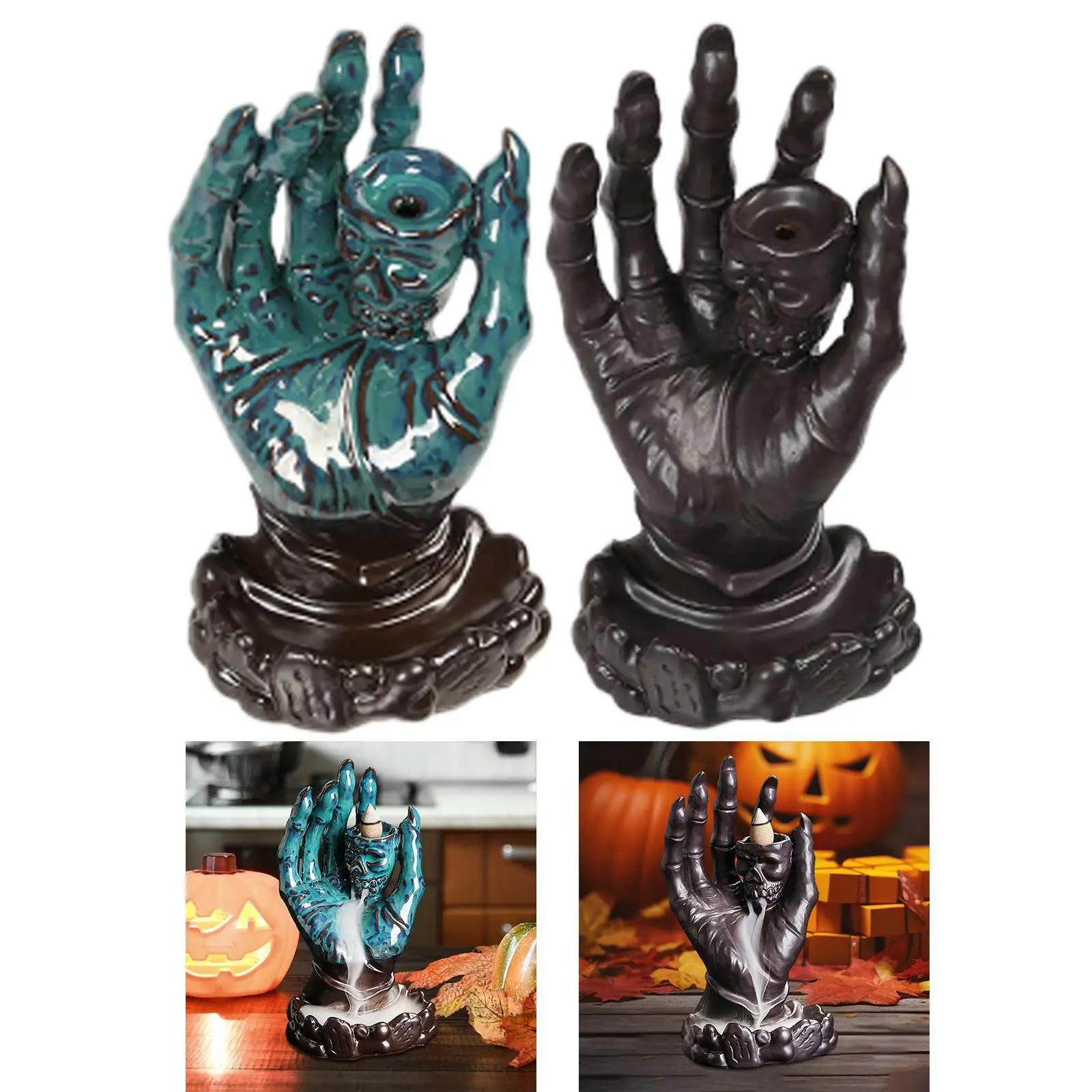 Backflow Incense Burner Fine Craftsmanship Censer Desktop Ornament for Meditation Room Living Room Entrance Study Bathroom