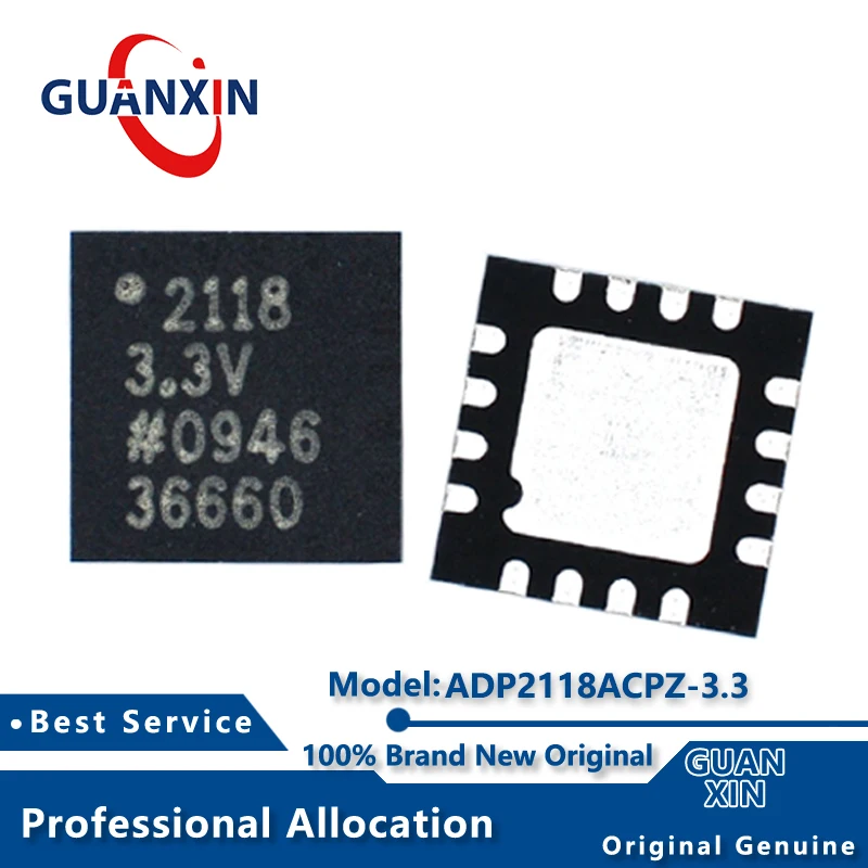 

100% New ADP2118ACPZ-3.3 ADP2118ACP-3.3 ADP2118ACPZ-3.3-R7 Marking 21183.3V LFCSP16 ADP2118