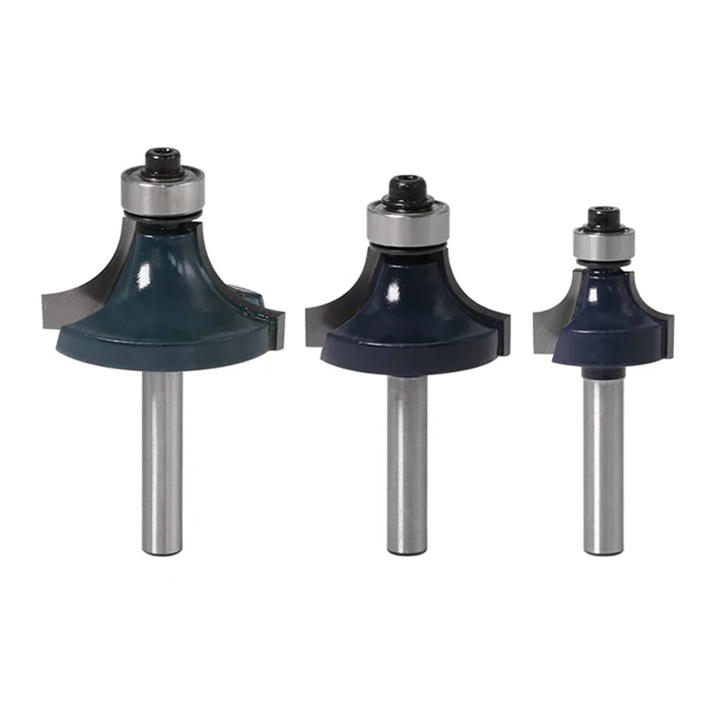 

1pc 1/4" Alloy Shank Round Over Router Bit High-quality Alloy Steel Bodies Grain Tungsten Carbide Cutters Provide Superior Wear