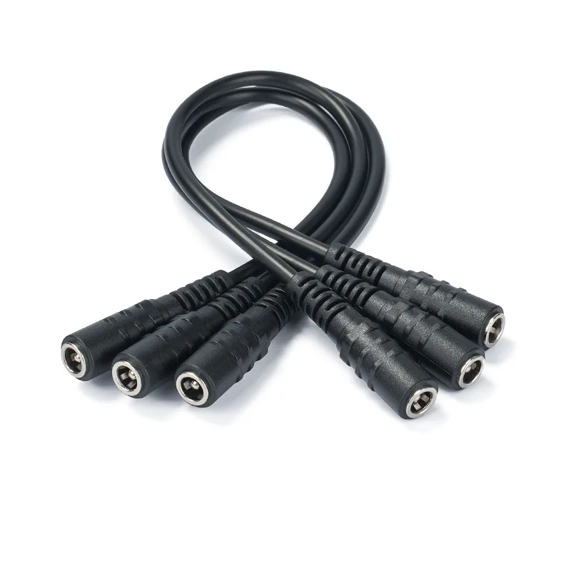 

DC5.5x2.1mm/DC5.5x2.5mm Переходной кабель «мама-мама» Двусторонний шнур питания Прямой ток Удлинительный кабель с круглым отверстием
