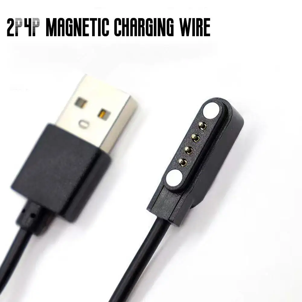 New Smart Watch Charging Cable 4 Pin Magnetic Charger Universal Smart Bracelet Sports Watch 4 Pin Charging Cable 7.62 Pitch
