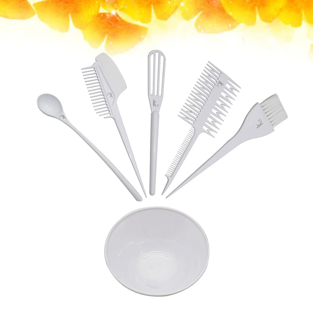 6Pcs Hair Dyeing Tool Set Durable Practical for Salon Home Use Easy Carry No Mess Coloring Supplies Hair Dyeing Kit - Image 2
