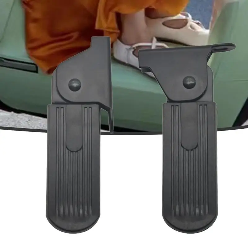 Motorcycle Foot Pegs 2pcs Ebike Pegs Front Foot Pedals Electric Vehicle Accessories Foldable Passenger Pedal Supports For