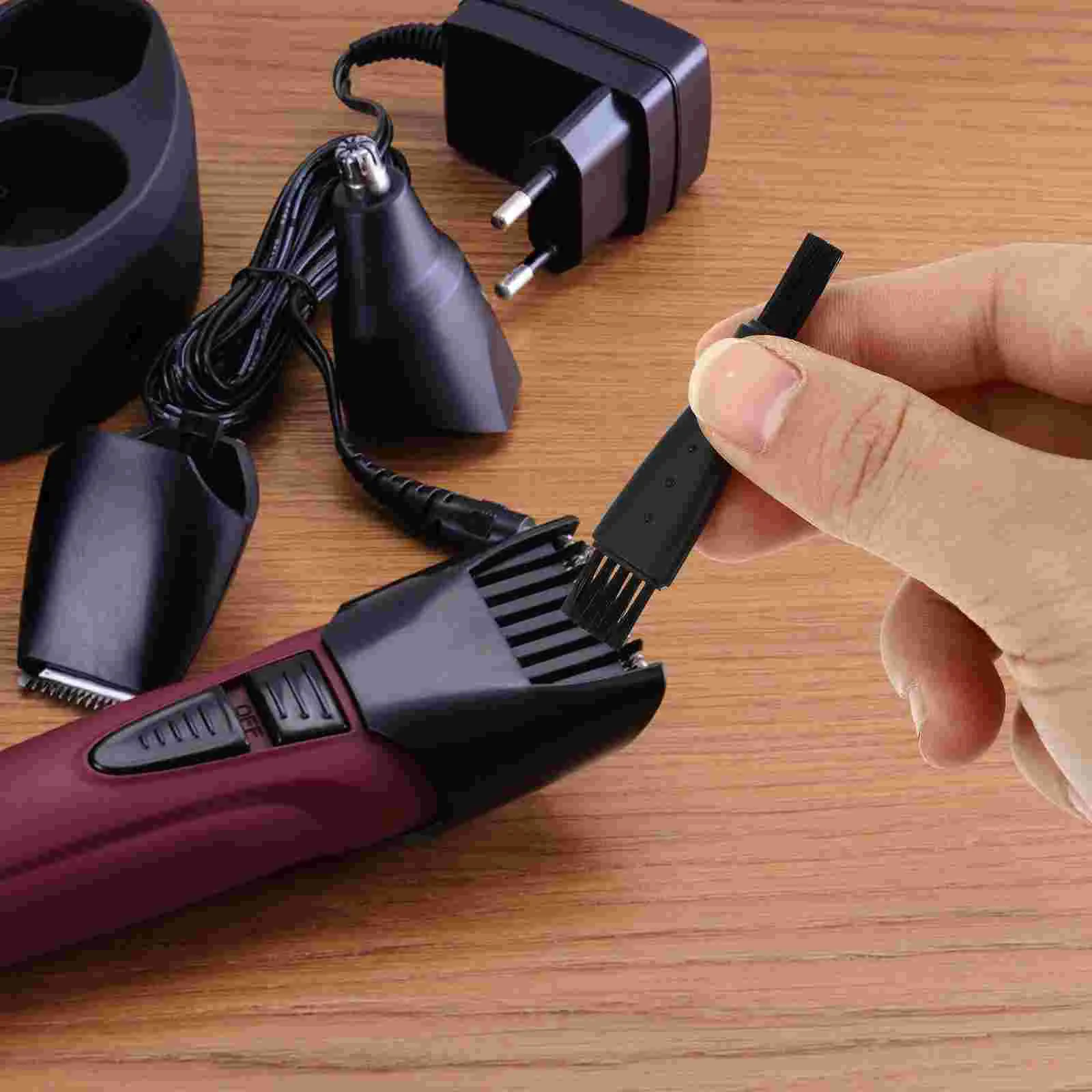 10 Pcs Shaving Brush Cleaning Replacement Razor Shaver Blades for Shavers Both Ends