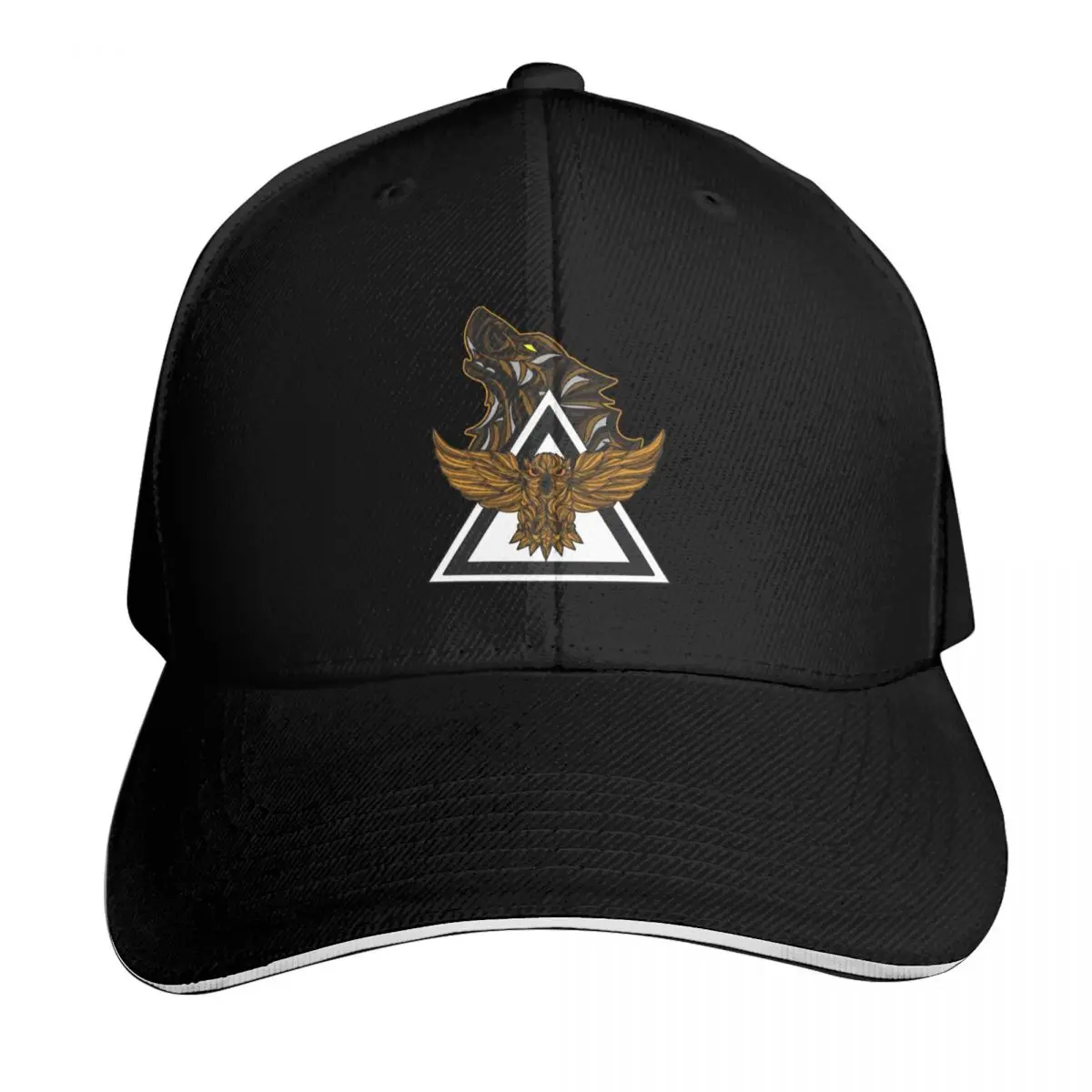 

Wolf and Owl Baseball Cap Streetwear Hat men Golf Wear party Hat Caps Male Women's