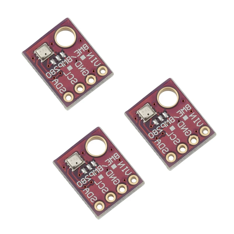 6PCS BME280 5V Sensor Digital Temperatura Umidade Barométrica Módulo Sensor de Pressão I2C SPI BME280 Módulo Sensor
