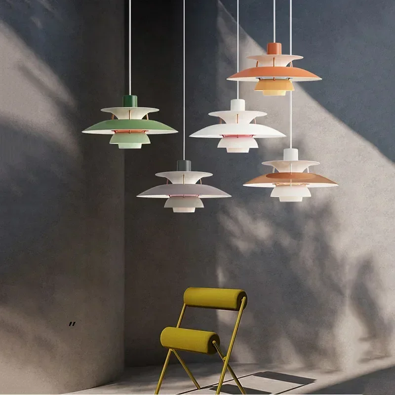 Creative Design Pendant Light High Quality Living Room Umbrella Led Hanging Lamp Lustre Kitchen UFO Color Indoor Droplight Decor