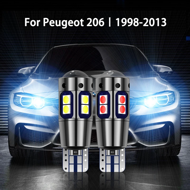 

2pcs LED Parking Light For Peugeot 206 206+ Accessories 1998-2013 2004 2005 2006 2007 2008 2009 2010 2011 2012 Clearance Lamp