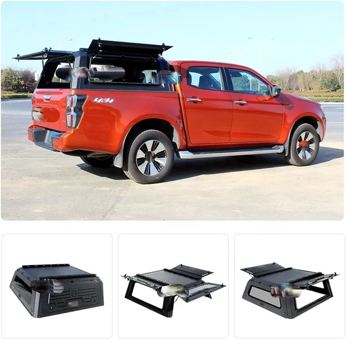 

Задняя крышка для пикапа из алюминиевого сплава Dream Garage, изготовленная для модификации.