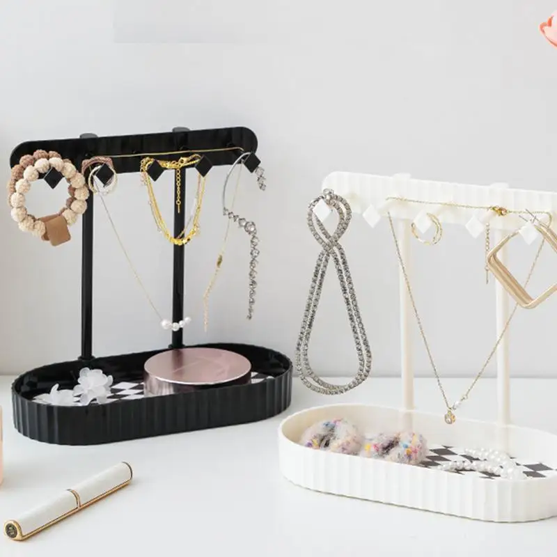 High Quality Jewelry Organizer Display Earring Necklace Pendants Bracelet Jewelry Storage Rack With Base Hanging Holder