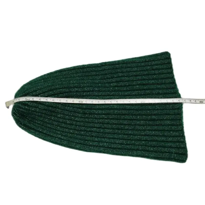 Winter Cap Knit Hat for Men Women Striped Shape Beanies Dark Green Black Blue Yellow