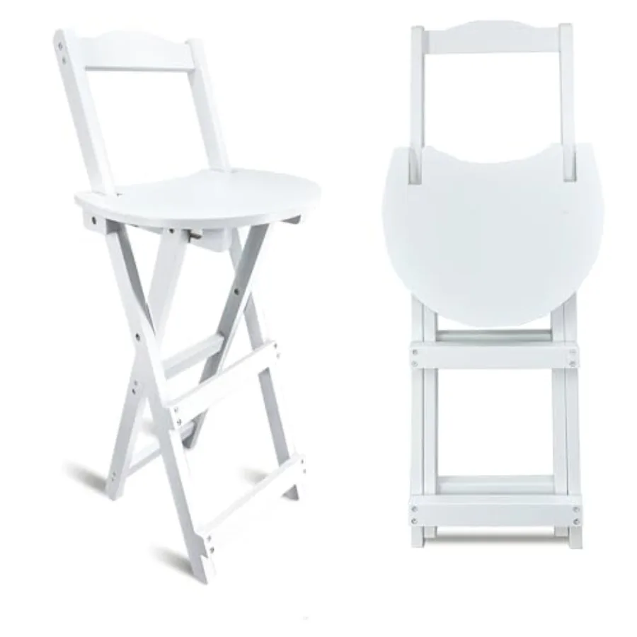 

Folding Bar Stool Kitchen24 inch Folding Kitchen Counter Chair Portable Wooden Bar Stool Outdoor Shop Kitchen Restaurant Coffee