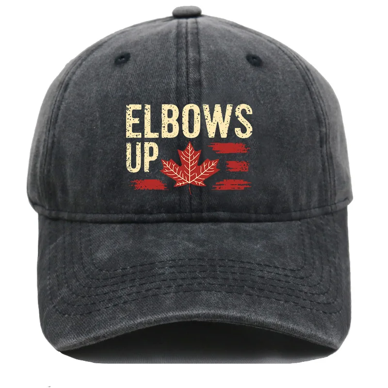 1pc Vintage Washed Canada Maple Leaf Embroidery Baseball Cap Unisex Adjustable Curved Brim Dad Hat Casual Outdoor Sun Hat