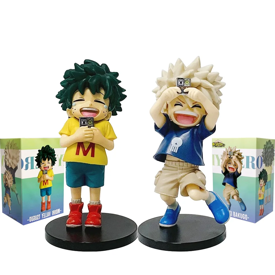 

New Arrival | In Stock Gift | My Hero Academia Childhood Izuku Midoriya / Childhood Katsuki Bakugo Figure Model Decoration Dolls