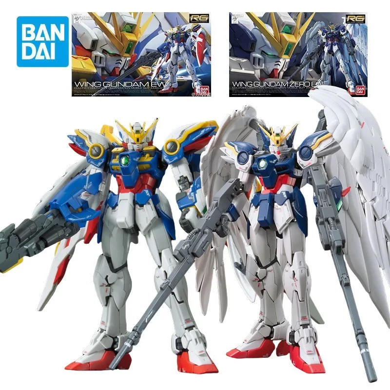 

BANDAI RG 1/144 WING GUNDAM EW XXXG-01W ZERO EW XXXG-00W0 Фигурки Мобильный костюм Gundam W Аниме Модель Комплект игрушек для мальчиков