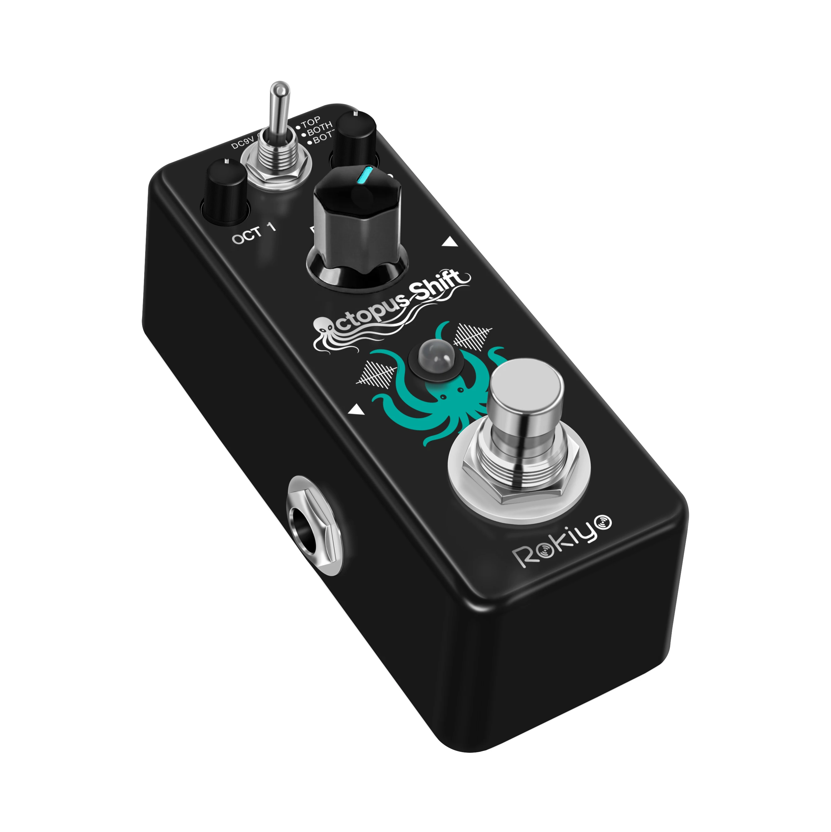 Rokiyo Octopus Shift Digital Octave Guitar Pedal 11 Modes Octpus Shifter 32‑Bit Octaver Stompbox Mini Effector for Bass Guitar view 5