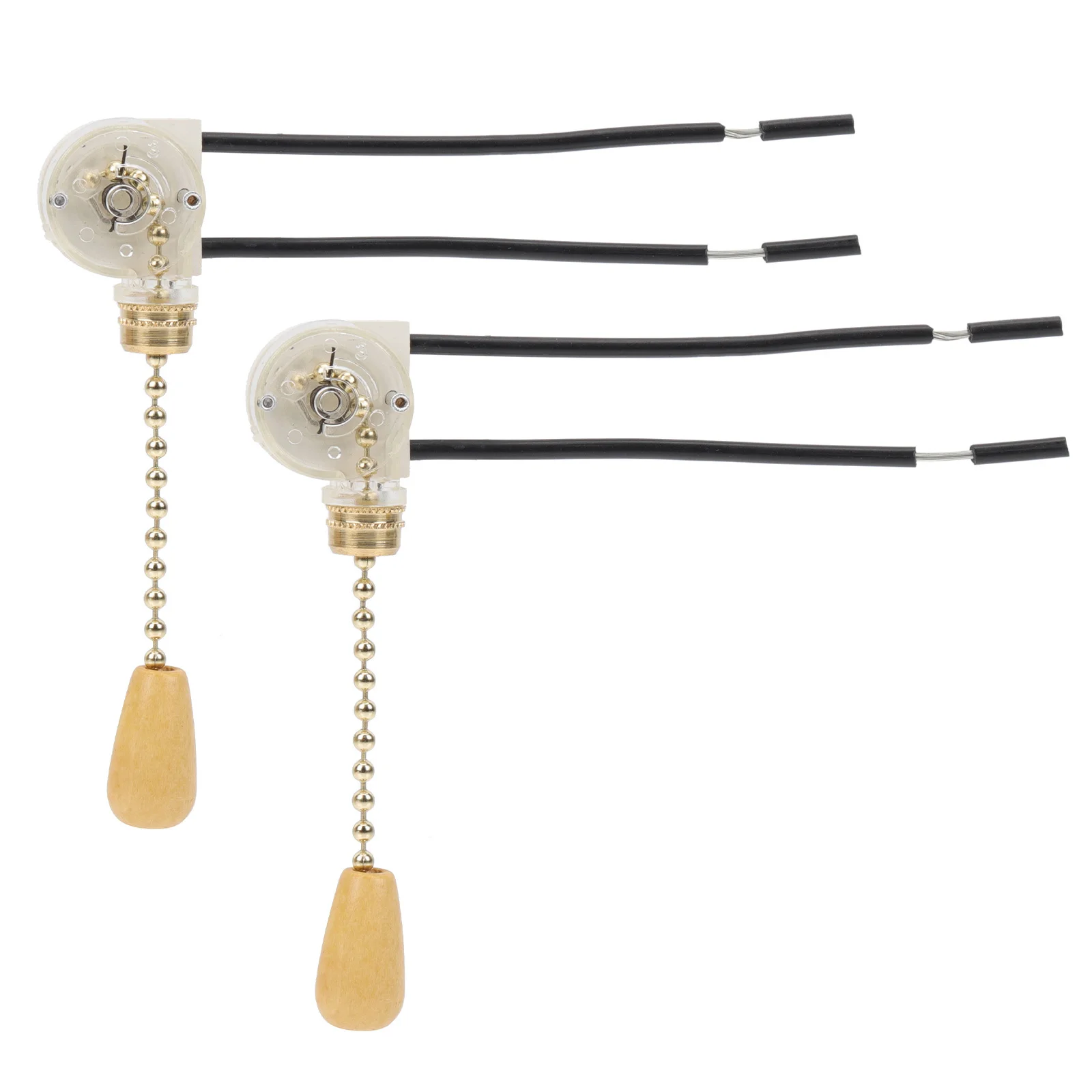 

2pcs Pull Switch For Ceiling Durable Lamp Pull Chain Replacement Repair Kit Light Controlling Home Lamp Accessory