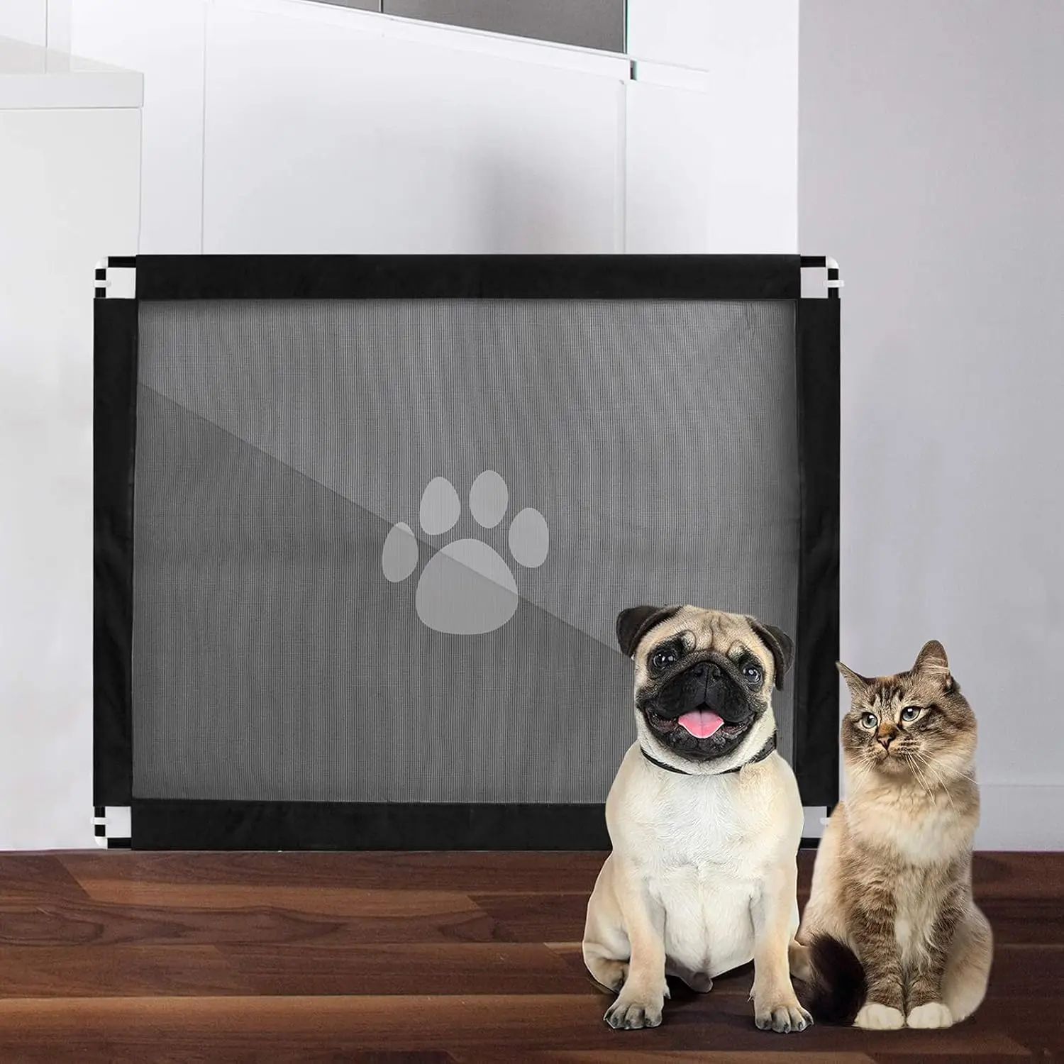 Pet Partition Fence puppy Isolation Net Dog Cat Mesh Gate Portable Screen Barriers for Stairs Doorways Hallways mesh baby gate