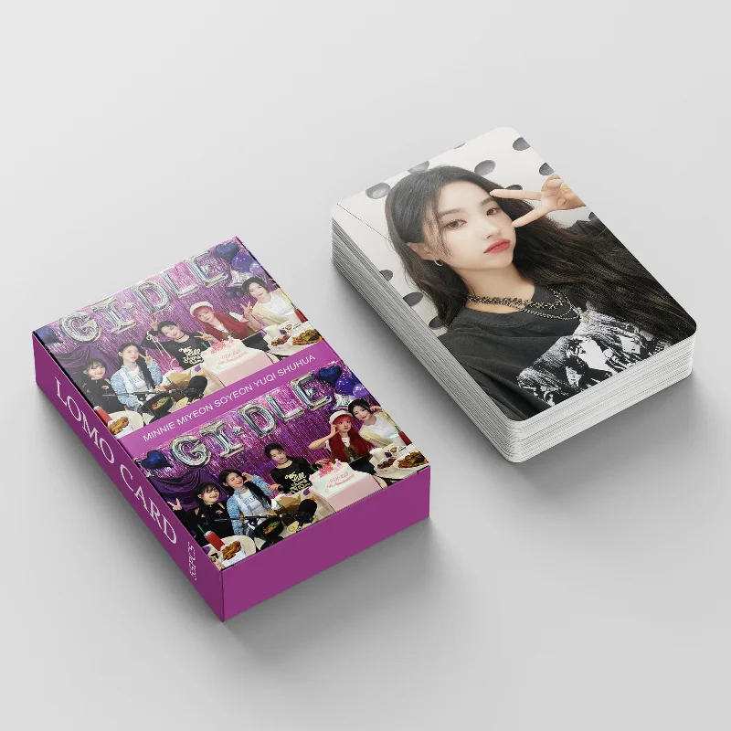 

55pcs KPOP (G)I-DLE 6th Anniversary Special LOMO Card Soyeon Miyeon Minnie Peripheral Photocards YUQI Fans Collection Postcard