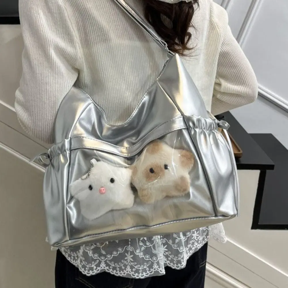 

New Design Bow Shoulder Bag Korean Style Large Capacity Crossbady Backpack Leather Waterproof Casual Commuting Bag Students