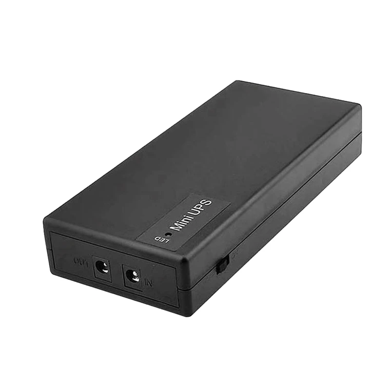 

Uninterruptible Power Supply Mini UPS 5V 2A Black 12000Mah Battery Backup For CCTV&Wifi Router Emergency Supply