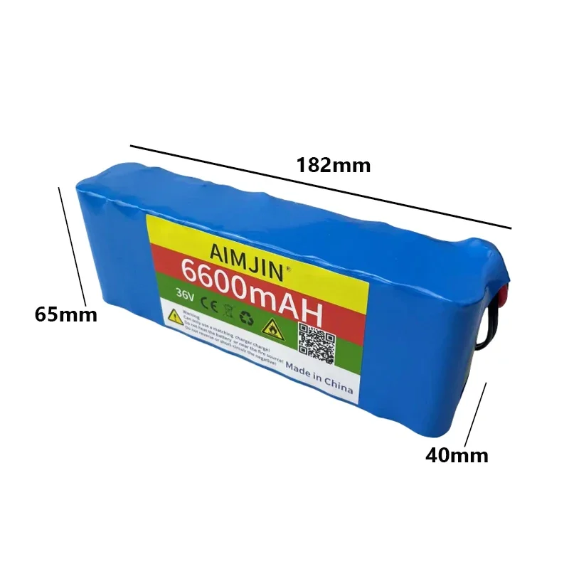 Original 36V 10s2p 6600mAH Li Ion Rechargeable Battery 6.6ah Balance Vehicle Battery