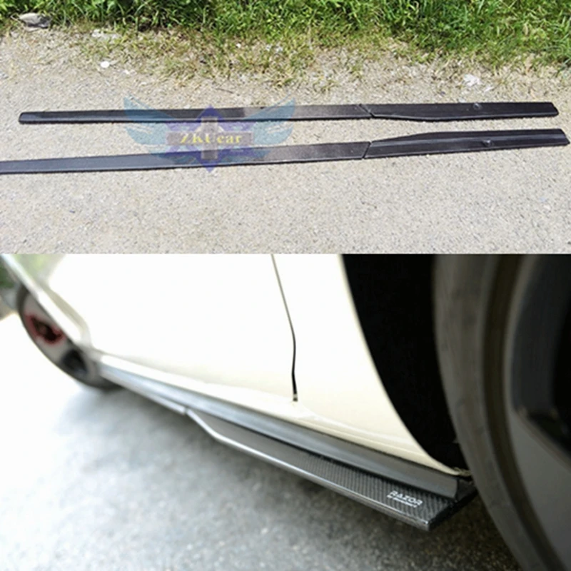 MK7 Carbon Fiber ABS Side Bumper Skirt for Volkswagon GOLF 7 MK7 & MK7.5 GT-I & R & R-line Model 2015 - 2019 4Pcs/Set