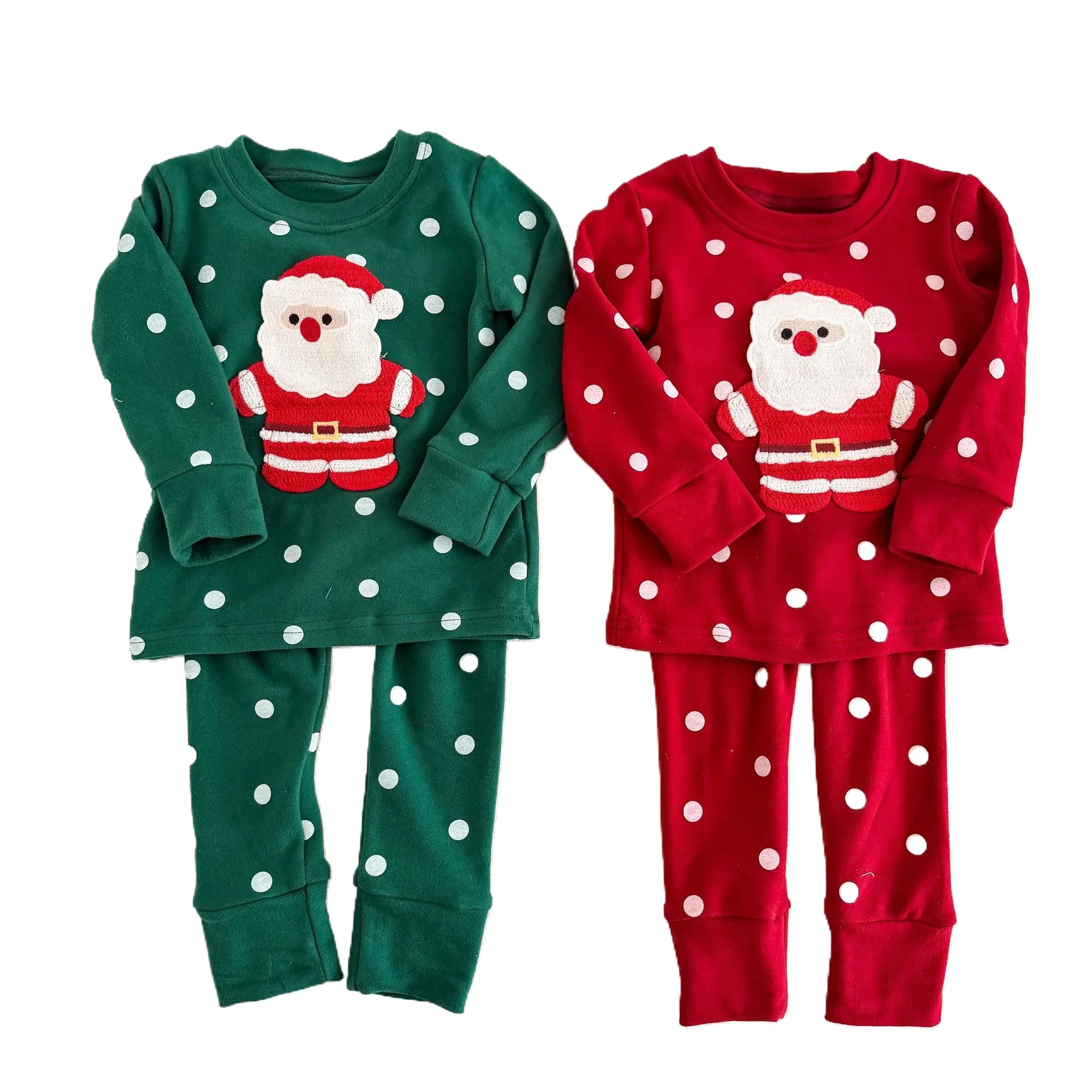Christmas Children's Sets Pajamas Warm Underwear Set Autumn/Winter Pajamas Baby Home Clothes For Girls Boys 2