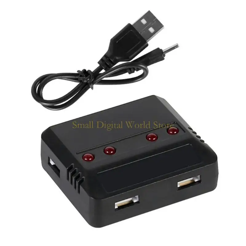 77ub 3.7v 500mAh بطارية Lipo و 4 في 1 شاحن USB لـ Wltoys WL V911S RC Alcopter Praph Parts Accessories