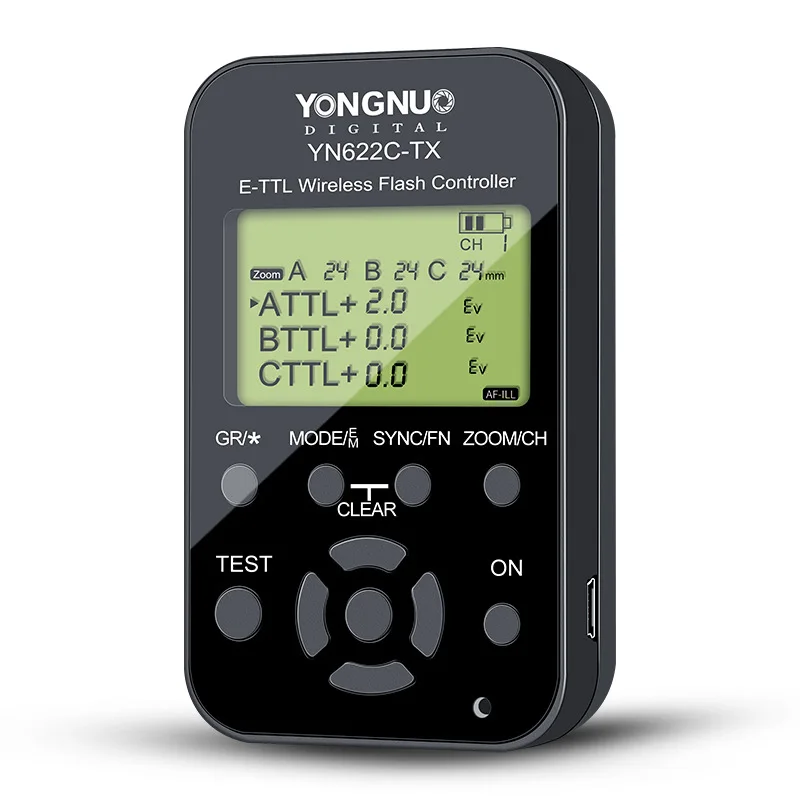 Yongnuo YN622C-TX YN622C II Transmitter Receiver 2.4G TTL HSS Wireless Flash Trigger YN622-TX for Canon 5DIV 7D 600EX 580EX II