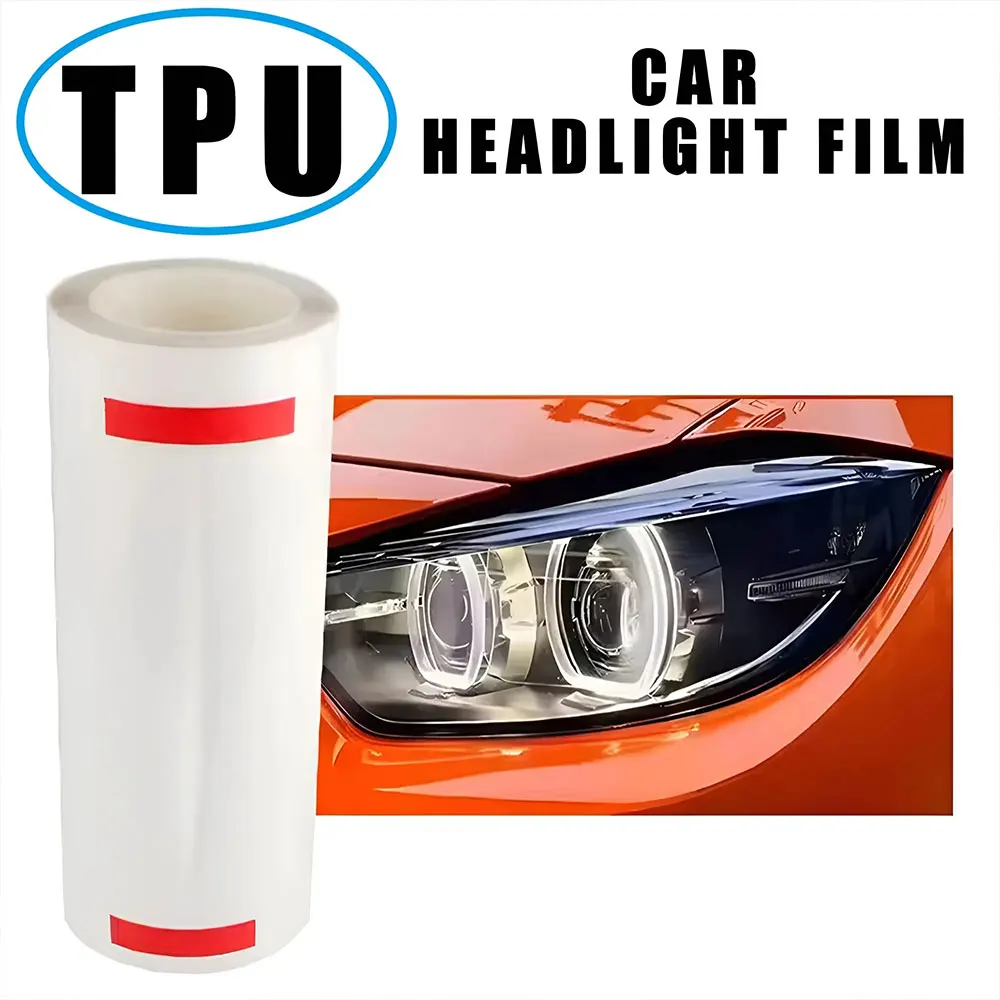 

30CM TPU Headlight Protection Film 5 Years Warranty Quality Self Healing Not Yellowing PPF Fog lamp Taillight Color Change Film