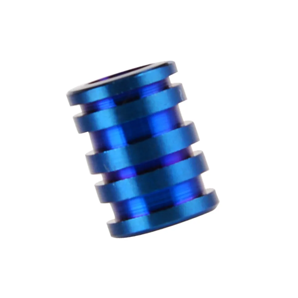 Titanium Beads Lanyard Pendant Pull – Blue Paracord Rope with Large Titanium Tube Bead for Outdoor Activities
